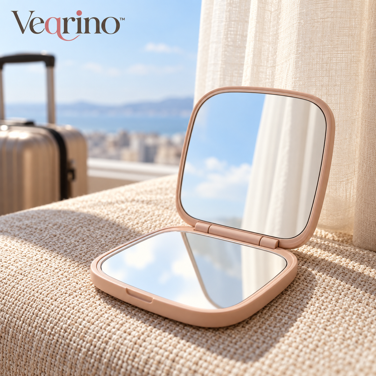 Veqrino™ FoldAway Compact Makeup Mirror