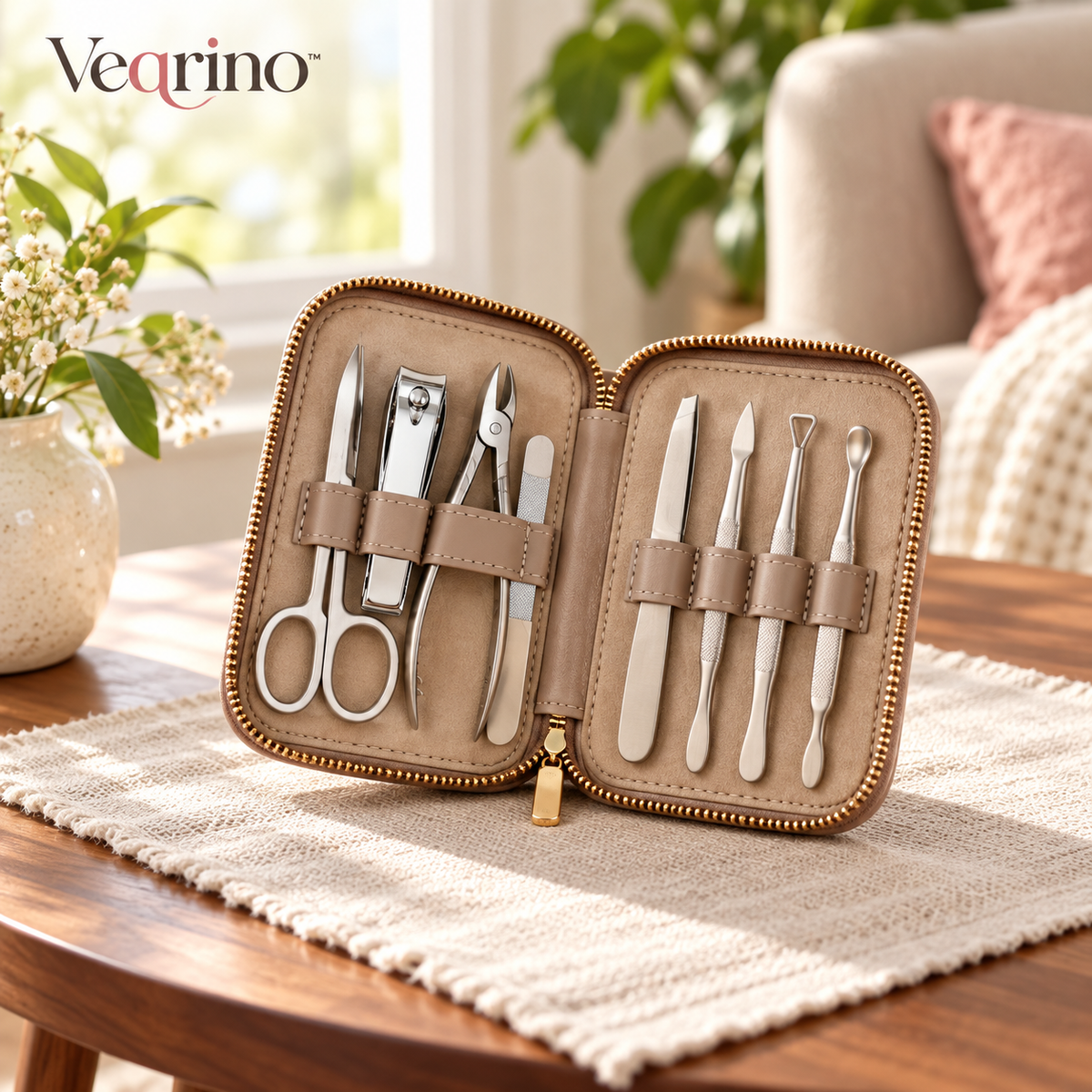 PrecisionCare manicure kit in travel setting