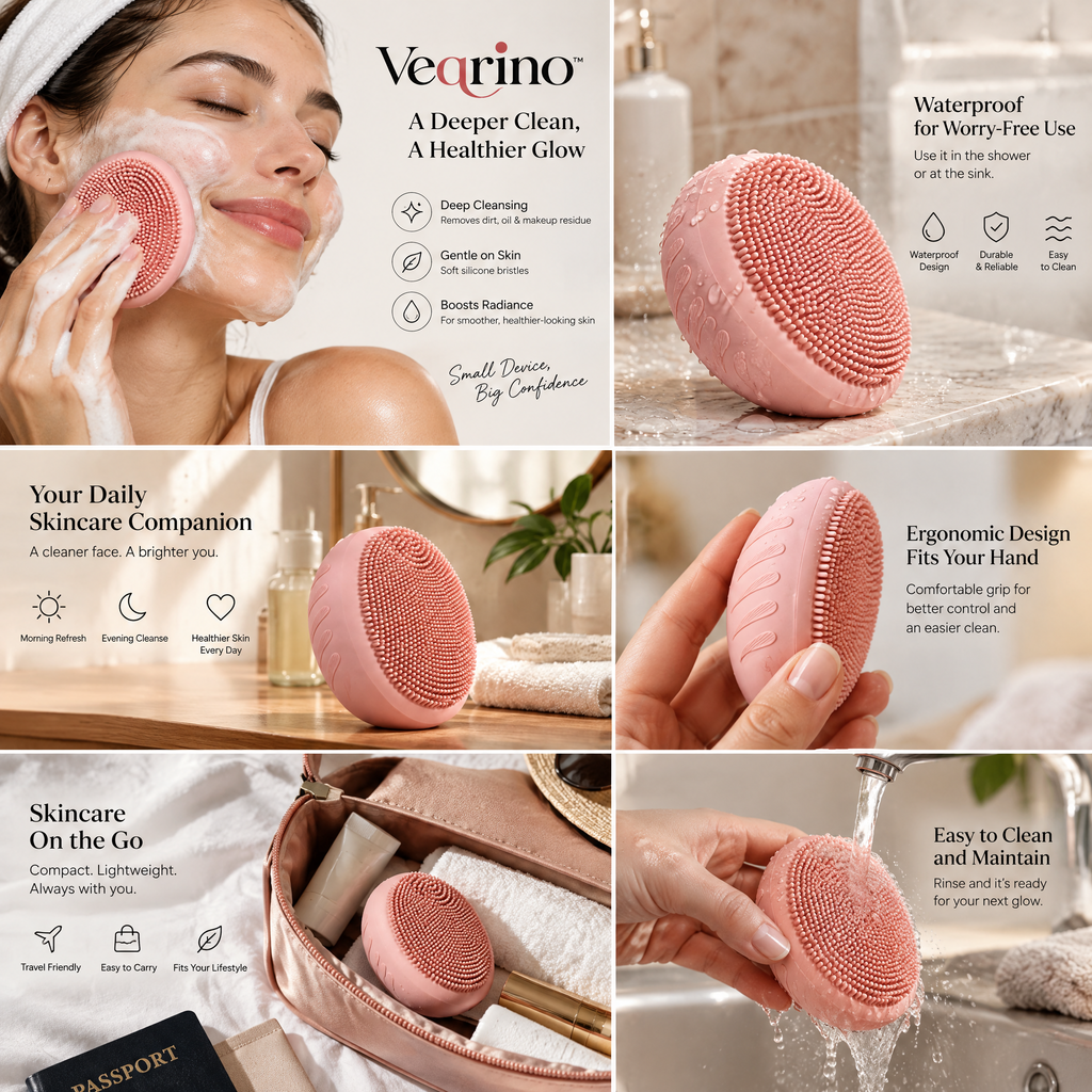Veqrino™ SoftTouch Silicone Facial Brush